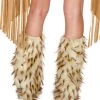 J Valentine OUTERWEAR CC239 - Brown Spike Legwarmers