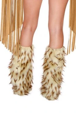 J Valentine OUTERWEAR CC239 - Brown Spike Legwarmers