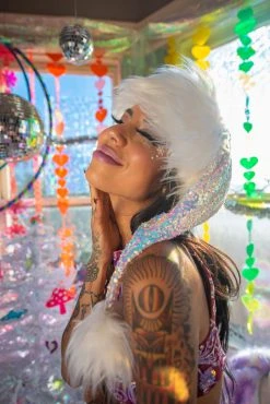 J-Valentine, Inc CH333 - Holographic Sequin Santa Hat ACCESSORIES