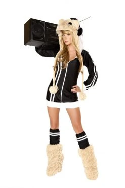 J Valentine OUTERWEAR CS128 - DJ Spinwheel Black Sporty Legwarmers