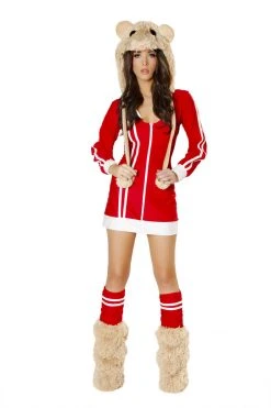 J Valentine CS131 - Da Bomb Costume Red/White Zipper Front Jacket OUTERWEAR