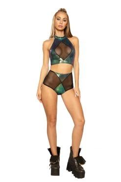 J Valentine TOPS FF104 - DIAMOND HALTER TOP