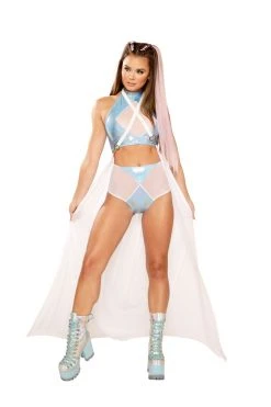 J Valentine FF105 - DIAMOND HIGH-WAIST SHORT BOTTOMS