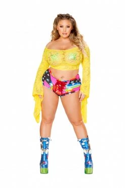 J-Valentine Catalog FF145 - Lace-Up Shorts