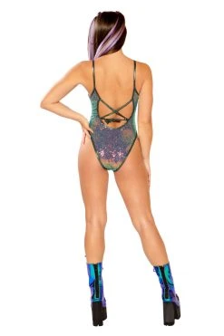 J Valentine FF144 - STRETCH SEQUIN BODYSUIT ONE PIECES