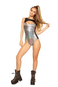 J Valentine FF153 - KEYHOLE PANEL BODYSUIT ONE PIECES