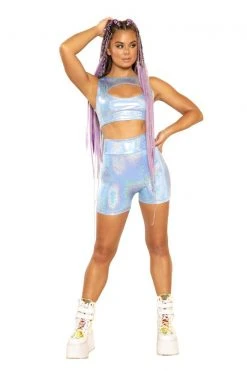 J-Valentine FF254 - Holographic Keyhole Top TOPS