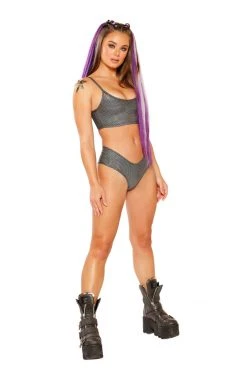 J Valentine FF261 - METALLIC SPAGHETTI TANK TOPS