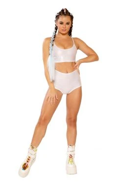 J Valentine FF261 - METALLIC SPAGHETTI TANK TOPS