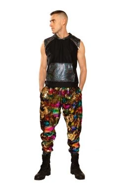 J Valentine FireFly Catalogs FF375 - UNISEX FLIP SEQUIN JOGGERS