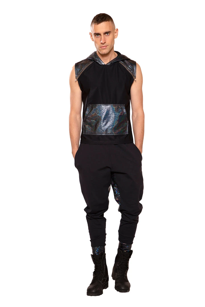 J Valentine BOTTOMS FF177 - UNISEX TWO TONE JOGGERS 3 J Valentine BOTTOMS FF177 - UNISEX TWO TONE JOGGERS