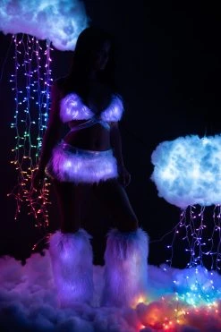 J-Valentine, Inc FF427 - Faux Fur Light-Up Skirt FireFly Catalogs