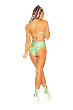 J-Valentine, Inc FF483 - Metallic Wrap Short BOTTOMS