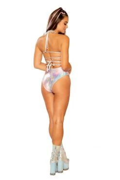 J-Valentine, Inc FF483 - Metallic Wrap Short BOTTOMS
