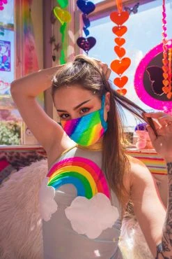 J-Valentine, Inc FF552 - Heavy Brazilian Spandex Pleated Mask