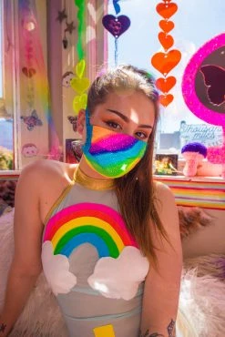 J-Valentine, Inc FF552 - Heavy Brazilian Spandex Pleated Mask