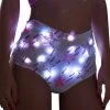 J Valentine FF864 - Light-Up Sequin Mesh High-Waist Short