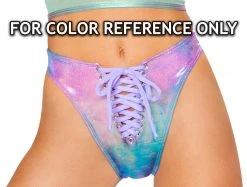 J-Valentine Catalog FF910 - Foil High Waist Short BOTTOMS