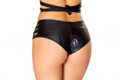 J Valentine FF923 - Metallic No Seam Strappy Shorts BOTTOMS