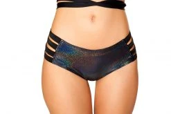 J Valentine FF923 - Metallic No Seam Strappy Shorts BOTTOMS