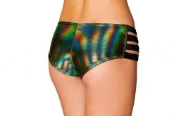 J Valentine FF923 - Metallic No Seam Strappy Shorts BOTTOMS