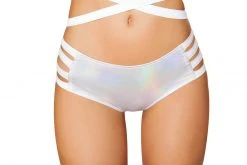 J Valentine FF923 - Metallic No Seam Strappy Shorts BOTTOMS