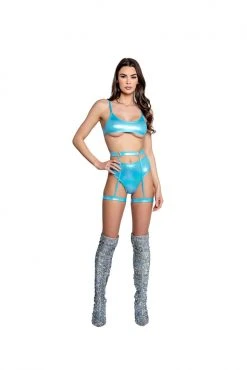 J-Valentine, Inc BOTTOMS FR138 - Unicorn Foil High-Rise Thong