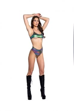 J-Valentine, Inc FR137 - Unicorn Foil Micro Tank Top TOPS