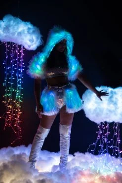 J-Valentine, Inc TOPS FR150 - Light-Up Hooded Shrug