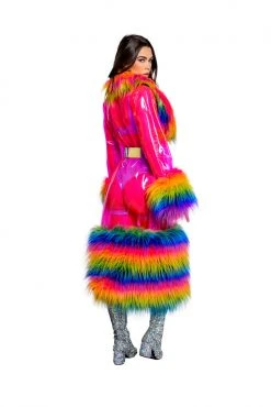 J-Valentine, Inc Jackets | Coats FR158 - Rainbow Vibrations Trench With Sour Candy Belt