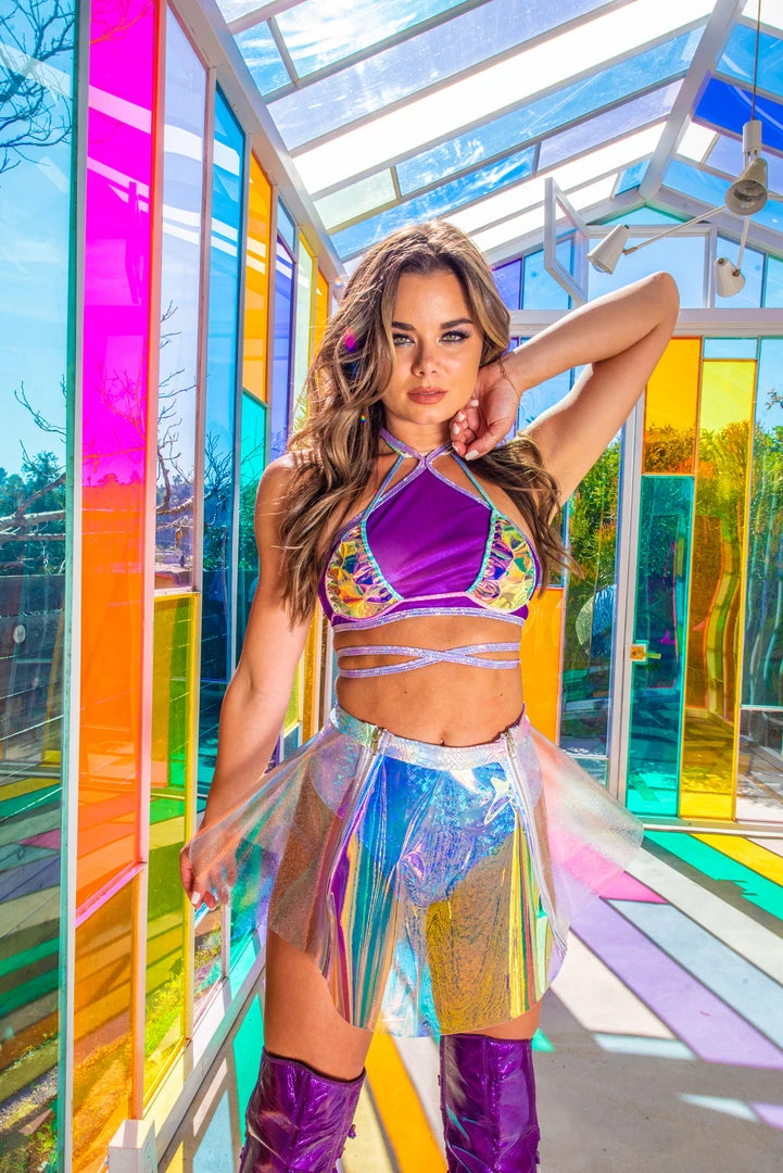 J-Valentine, Inc FS115 - Vinyl Dual Zipper Skirt 12 J-Valentine, Inc FS115 - Vinyl Dual Zipper Skirt