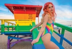 J-Valentine, Inc FF485 - Spaghetti Strap Bodysuit ONE PIECES