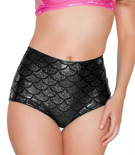 J Valentine BOTTOMS CC401 - Scale High Waist Mermaid Shorts 7 J Valentine BOTTOMS CC401 - Scale High Waist Mermaid Shorts